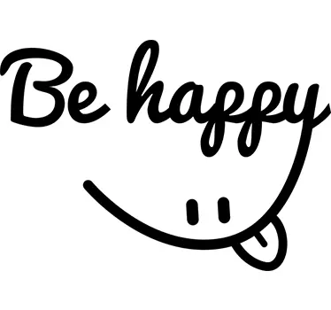 Sticker Be Happy - TenStickers