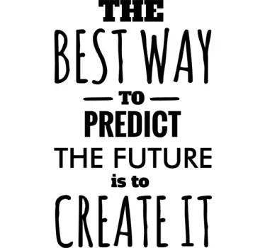 Sticker texte predict futur - TenStickers