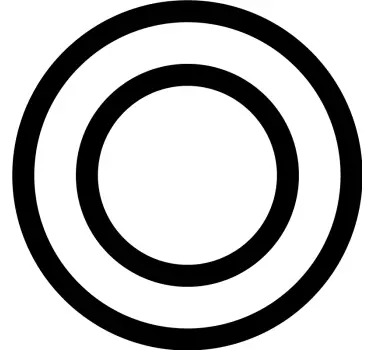 Sticker géométrique pack double cercles - TenStickers