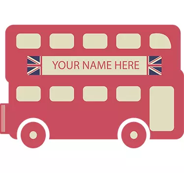 bus Londres personnalisable - TenStickers