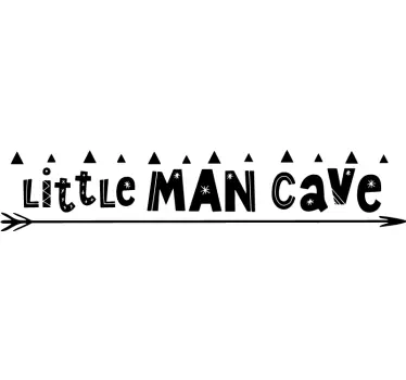 Autocollant Chambre Enfant Grotte du petit homme - TenStickers