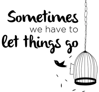Sticker "Let things go" - TenStickers