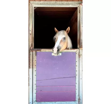 Adhésif Porte Cheval d'écurie - TenStickers