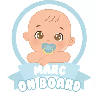 Stickers Bébé à Bord Garçon à bord - TenStickers