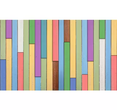 Stickers Muraux Tête de Lit Planches de tête de lit colorées - TenStickers