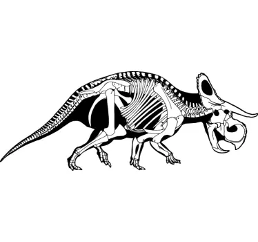 sticker squelette Tricératops - TenStickers