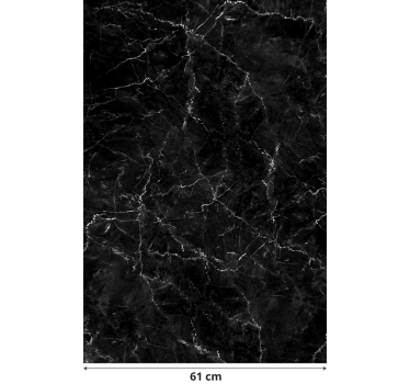 Adhésif meuble effet marbre noir - TenStickers