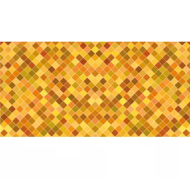 Sticker style mosaïque colorée - TenStickers