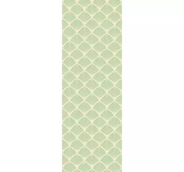 Sticker frigo vert géométrique - TenStickers