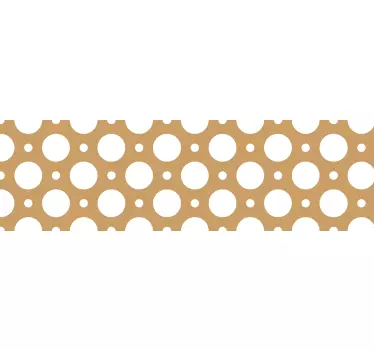 Sticker climatiseur à pois blancs sur fond brun - TenStickers