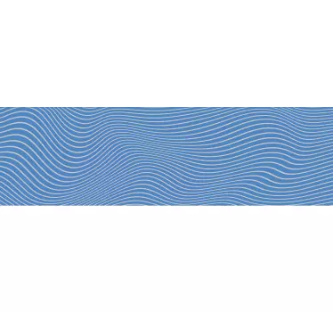 Sticker climatiseur lignes abstraites bleues - TenStickers