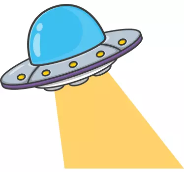 Sticker tête de lit espace ovni - TenStickers