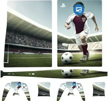 Autocollant playstation joueur de foot - TenStickers