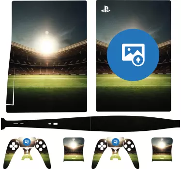 Sticker PS stade de foot personnalisable - TenStickers