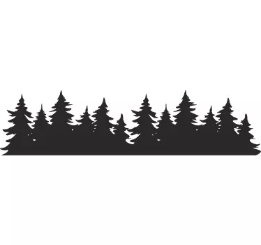 Autocollant voiture arbres de la forêt - TenStickers