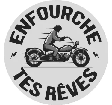 Autocollant moto enfourche tes rêves - TenStickers