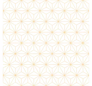 Sticker meuble ligne art déco blanc motif doré - TenStickers
