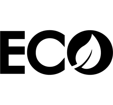 Autocollant voiture logo ÉCO - TenStickers
