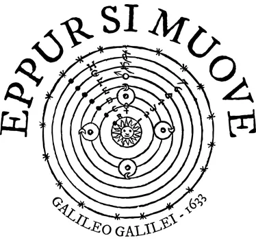 Sticker mural science Et pourtant, elle tourne - TenStickers