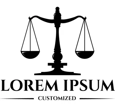 Sticker balance de justice personnalisable - TenStickers