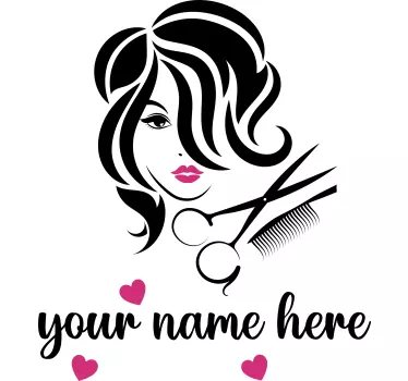 Sticker vitrine salon de beauté personnalisable - TenStickers