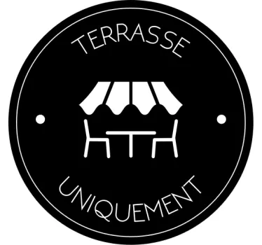 Sticker vitre Terrasse uniquement - TenStickers