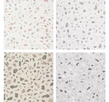 Sticker carrelage imitation de terrazzo - TenStickers
