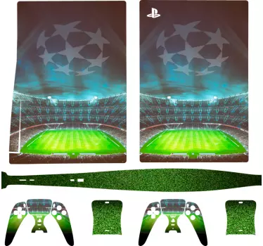 Sticker PS5 stade de football des champions - TenStickers