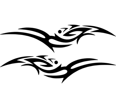 Autocollant voiture tribal - TenStickers