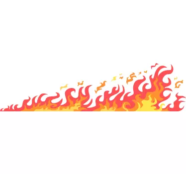 Autocollant voiture flammes - TenStickers