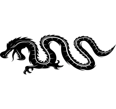 Autocollant voiture dragon oriental - TenStickers