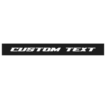 Autocollant voiture pare-soleil monochrome personnalisé - TenStickers