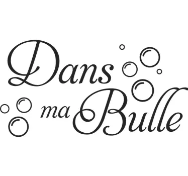 Sticker salle de bain dans ma bulle - TenStickers