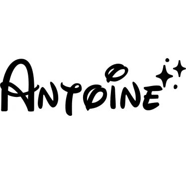Sticker enfant féerique nom personnalisable - TenStickers