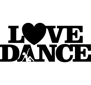 Sticker pour voiture Love Dance - TenStickers