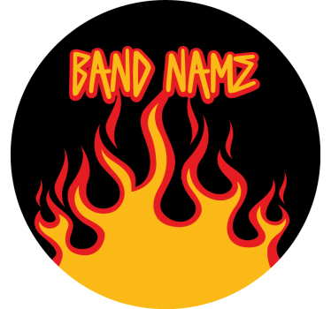 Sticker flammes caisse batterie personnalisé - TenStickers