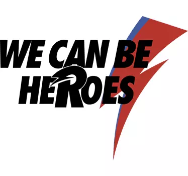 sticker we can be heroes - TenStickers