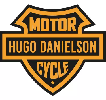 Autocollant pour moto de logo blason personnalisé - TenStickers
