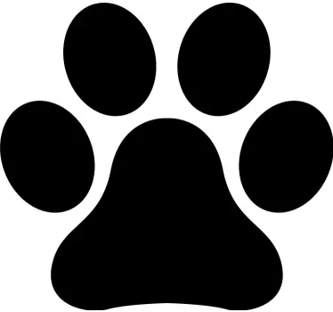 Sticker mural salon empreintes pattes d'animaux - TenStickers