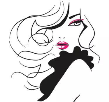 Sticker femme glamour - TenStickers