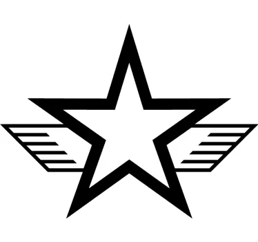 Sticker voiture étoile de l'armée - TenStickers