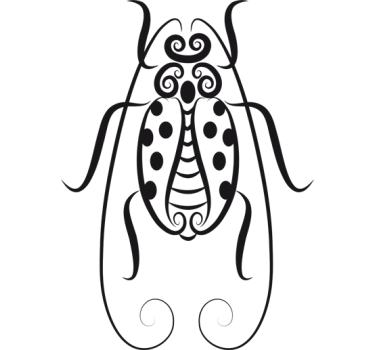 Adhésif mural motifs coccinelle - TenStickers