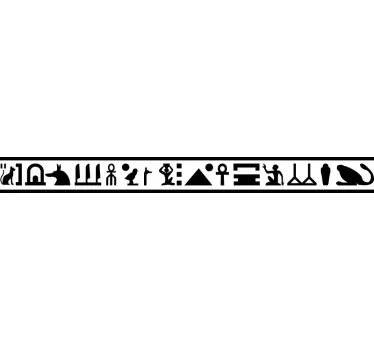 Frise autocollante hiéroglyphes égyptiens - TenStickers