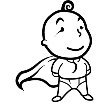 Autocollant enfant superbébé - TenStickers