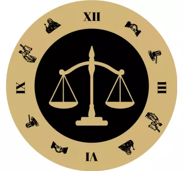 Autocollant horloge à l'ancienne - TenStickers