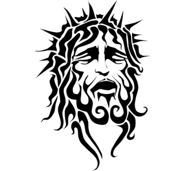 Autocollant jésus crucification - TenStickers