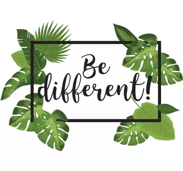 Autocollant jungle être différent - TenStickers