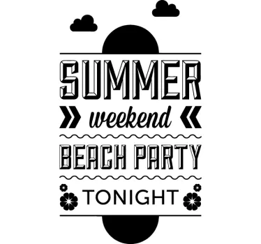 Autocollant mural beach party - TenStickers