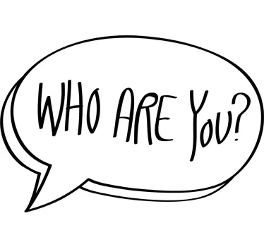 Autocollant mural bulle who are you - TenStickers