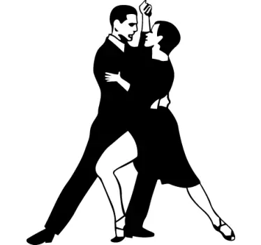 Autocollant mural danse tango - TenStickers